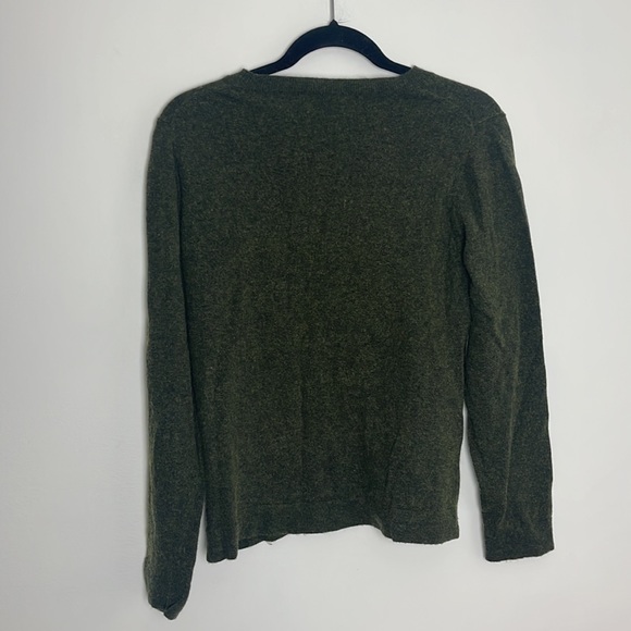 J crew Teddie green long sleeve shirt size large - Picture 3 of 5